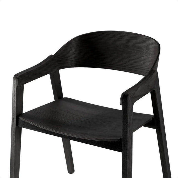 Moooi Wooden Dining Chair with Arms (Set of 2)