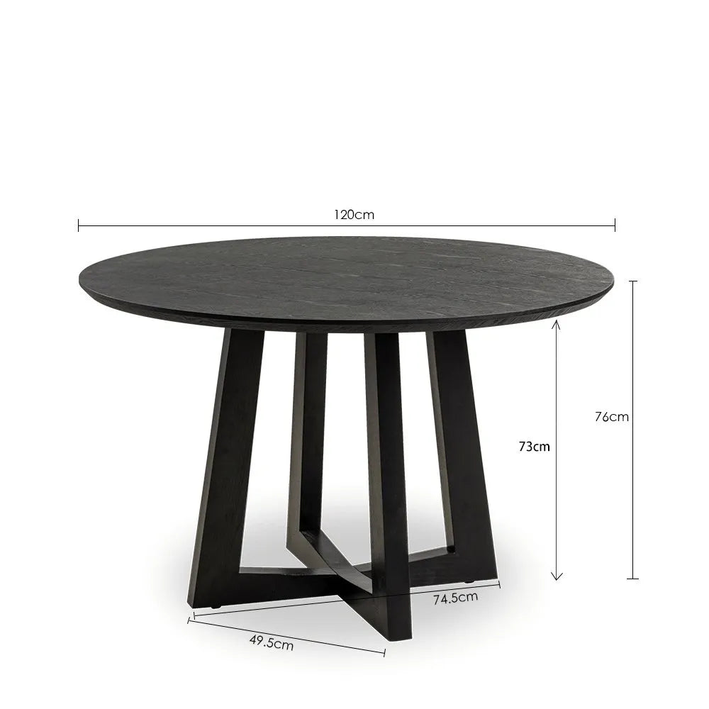 Sloan Round Timber Dining Table