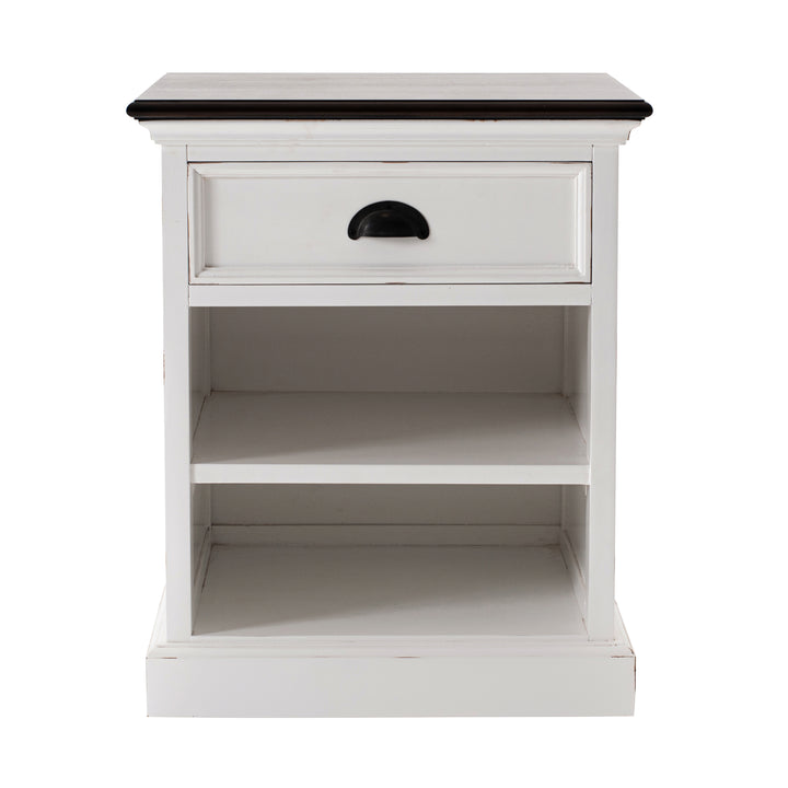 Halifax Accent Bedside Table with Shelves