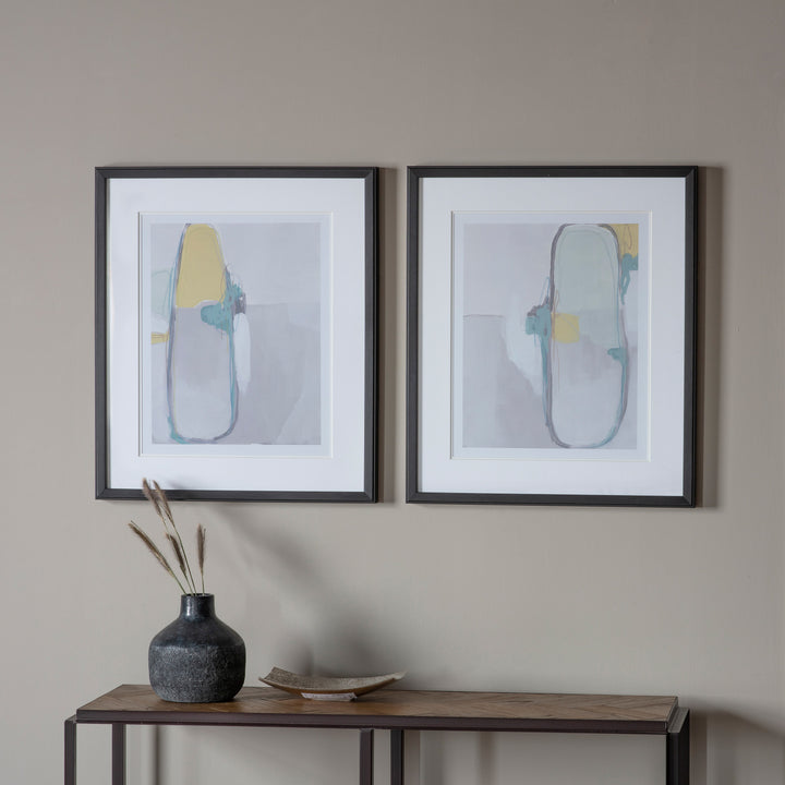 Reggio Abstract Framed Art Set of 2