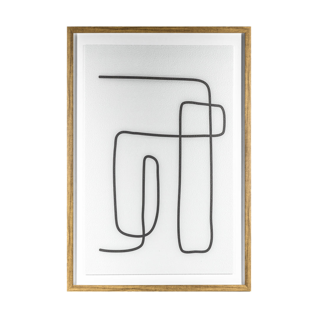 Brembate Line Drawing Framed Art