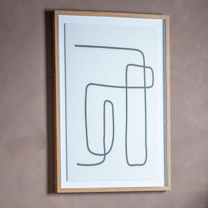 Brembate Line Drawing Framed Art