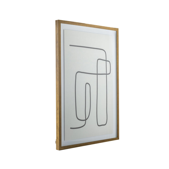 Brembate Line Drawing Framed Art