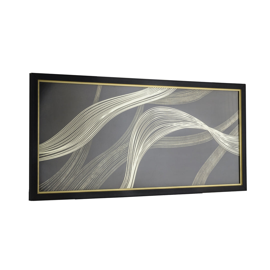 Golden Ripple Framed Art