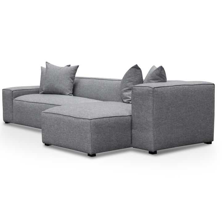 Maynard 3 Seater Right Chaise Sofa - Graphite Grey