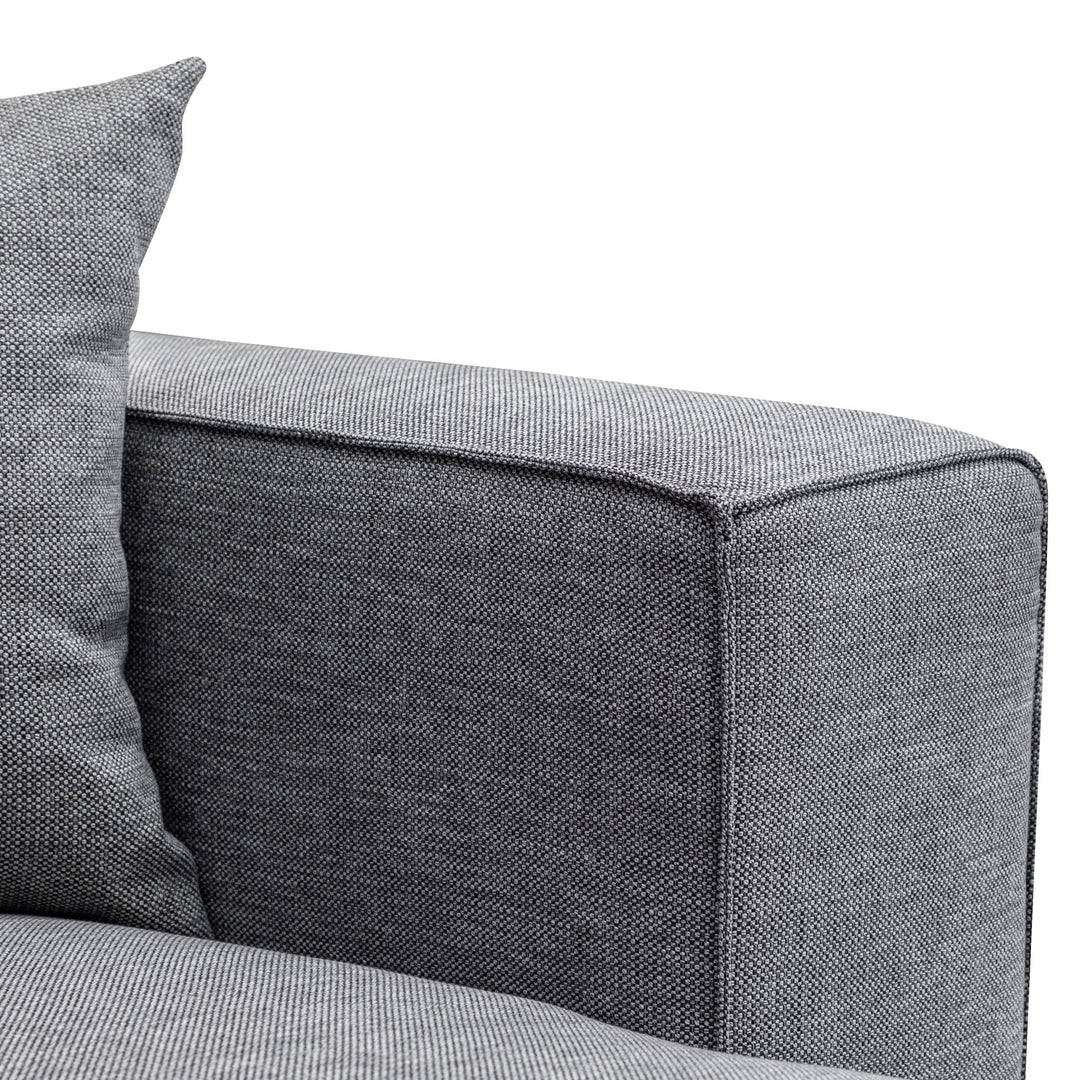 Maynard 3 Seater Right Chaise Sofa - Graphite Grey