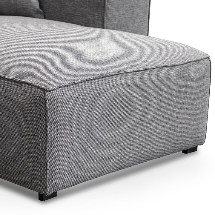 Maynard 3 Seater Right Chaise Sofa - Graphite Grey