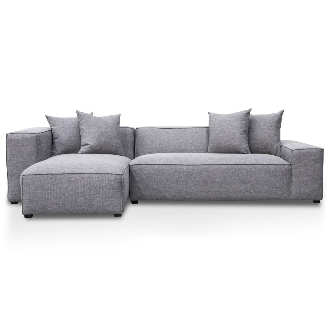 Maynard 3 Seater Left Chaise Sofa - Graphite Grey