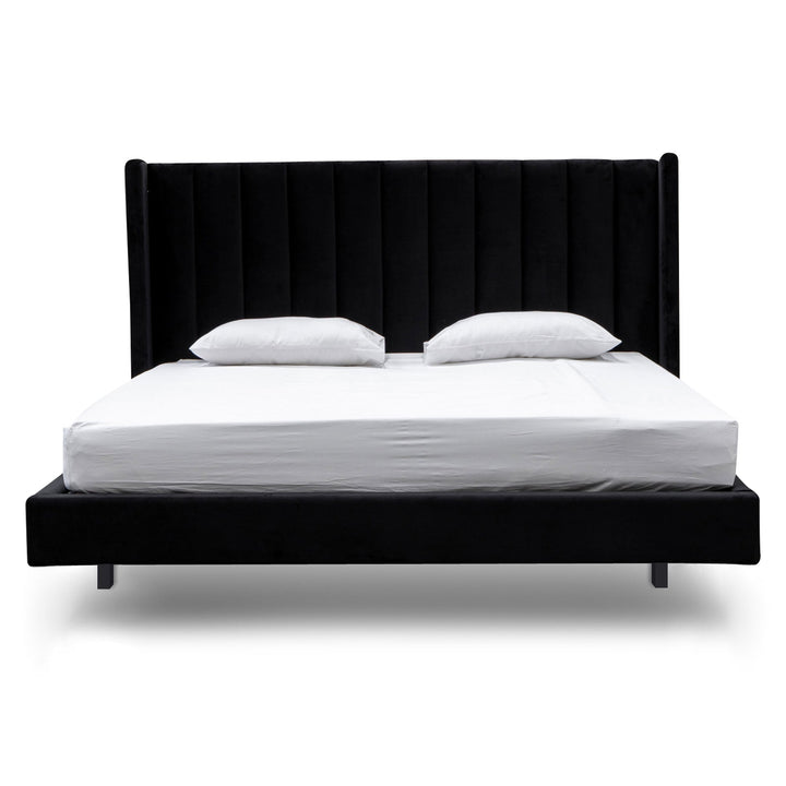 Auburn King Bed Frame - Black Velvet