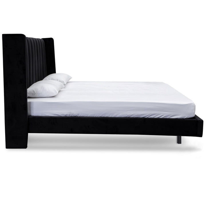 Auburn King Bed Frame - Black Velvet