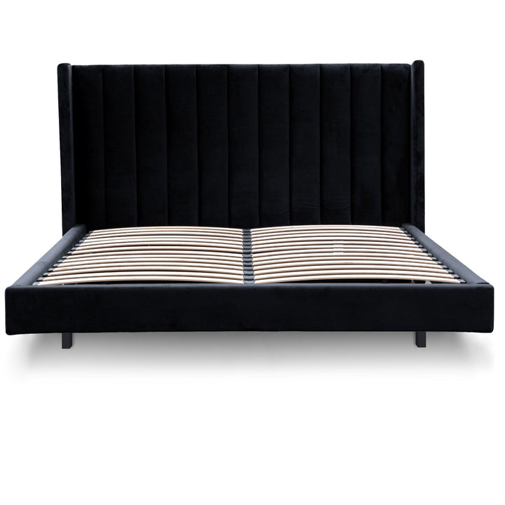 Auburn King Bed Frame - Black Velvet