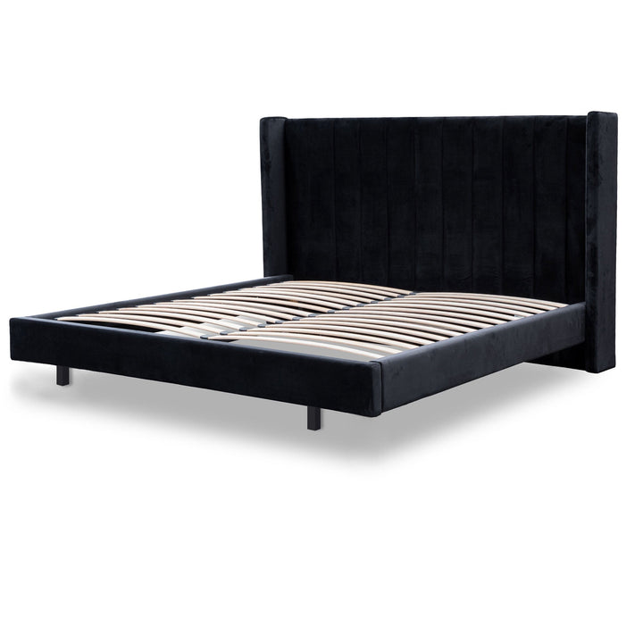 Auburn King Bed Frame - Black Velvet