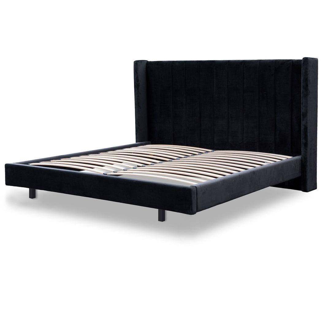 Auburn Queen Bed Frame - Black Velvet