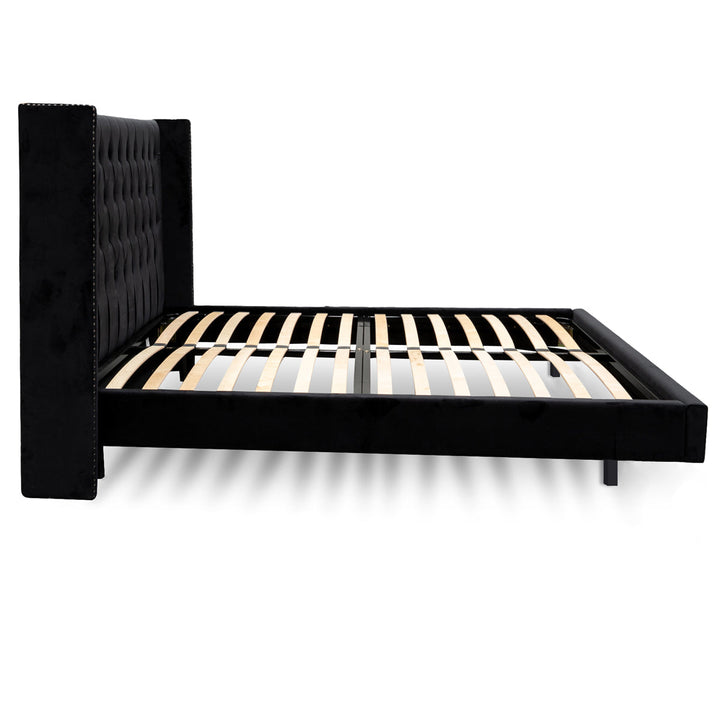 Auburn Queen Bed Frame - Black Velvet