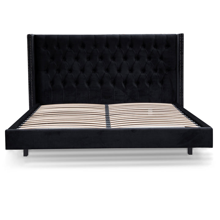 Auburn Queen Bed Frame - Black Velvet