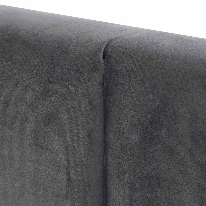 Auburn King Bed Frame - Charcoal Velvet