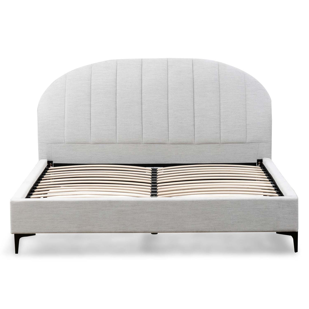 Sittingbourne Fabric Queen Bed - Pearl Grey