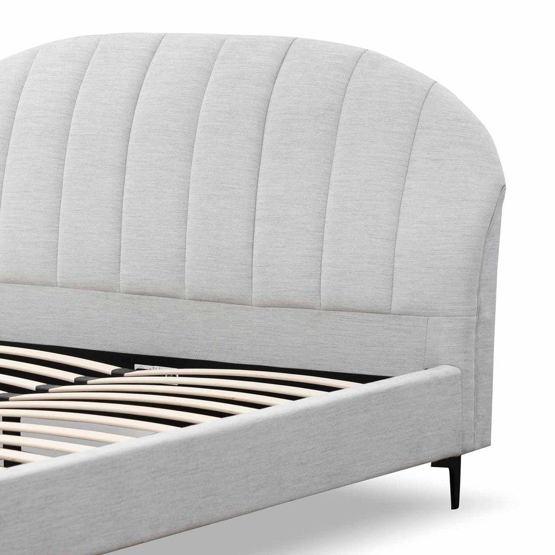 Sittingbourne Fabric Queen Bed - Pearl Grey