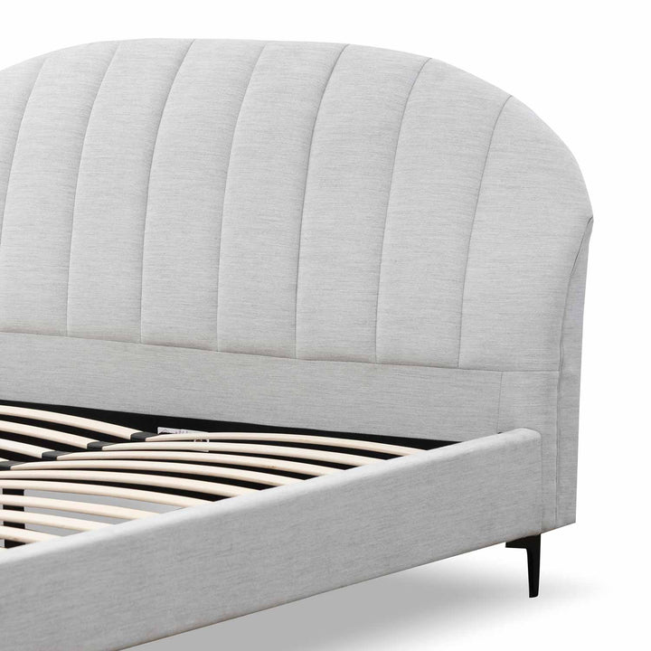 Sittingbourne Fabric Queen Bed - Pearl Grey