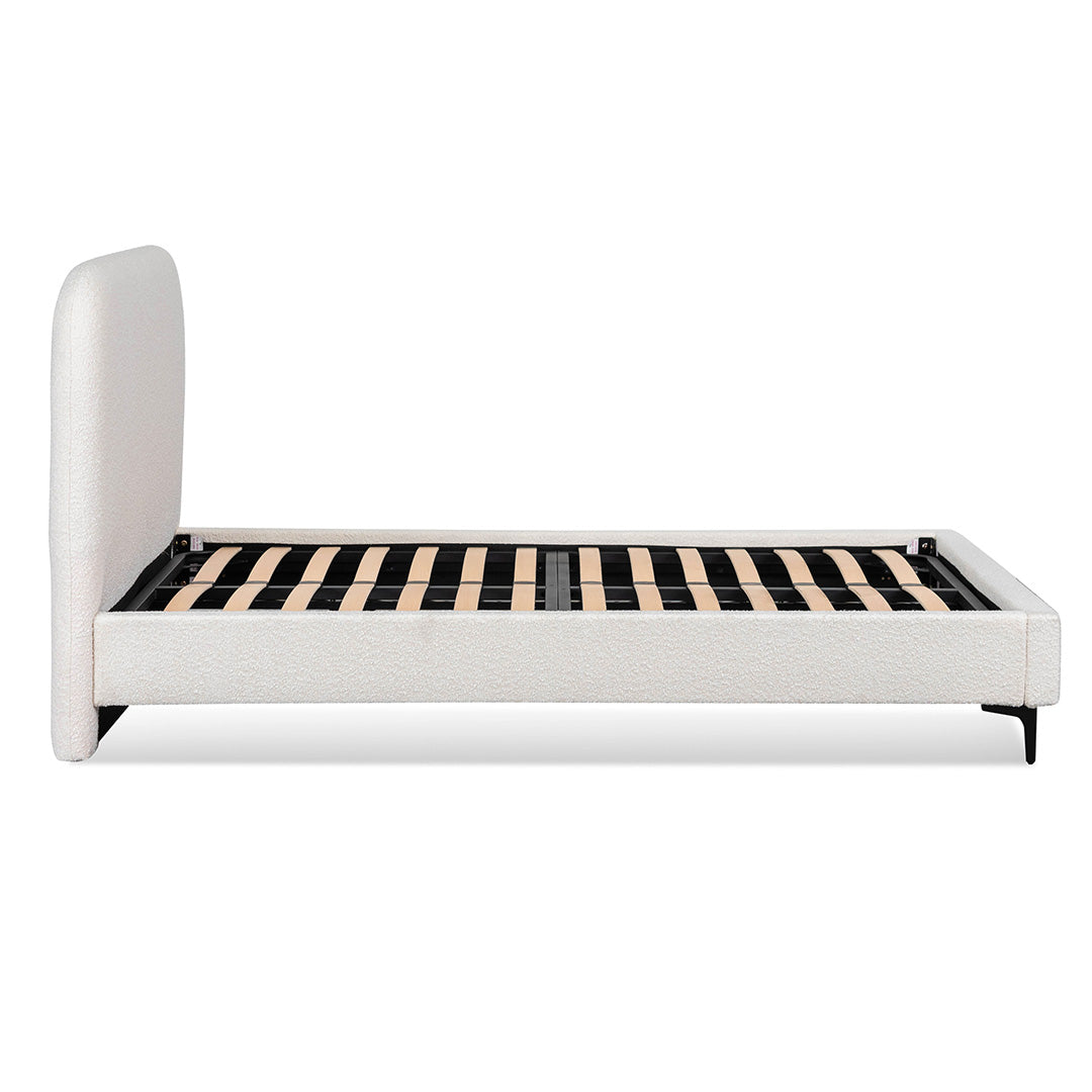 Sittingbourne King Bed Frame - Cream White