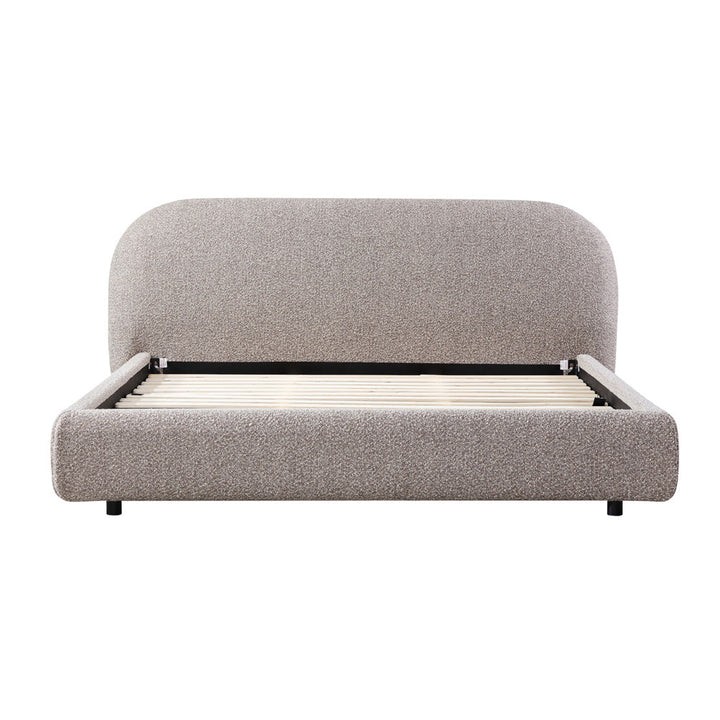 Sittingbourne King Bed Frame - Sand Boucle