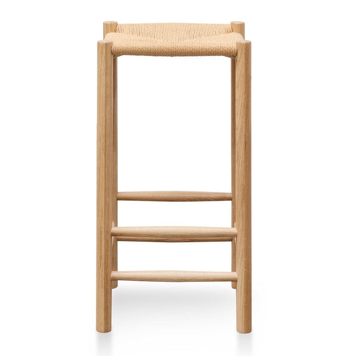 Campbell 65cm Oak Bar Stool - Natural