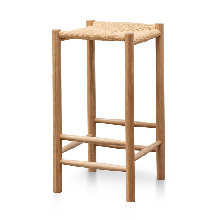 Campbell 65cm Oak Bar Stool - Natural