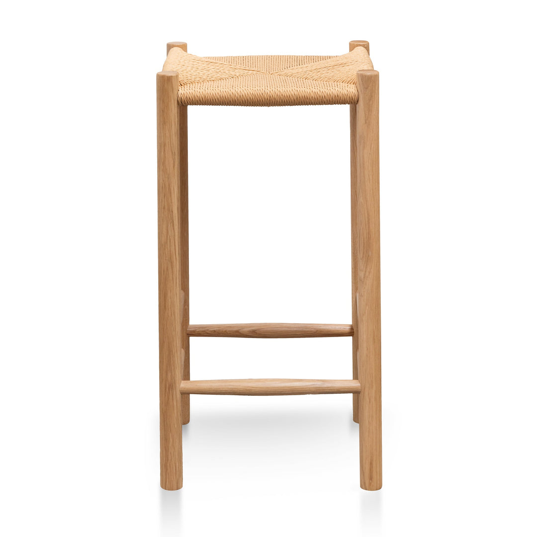 Campbell 65cm Oak Bar Stool - Natural