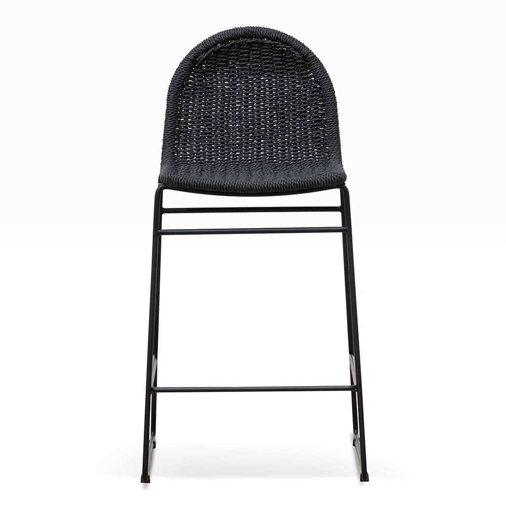 Bellevue 65cm Barstool - Full Black (Set of 2)