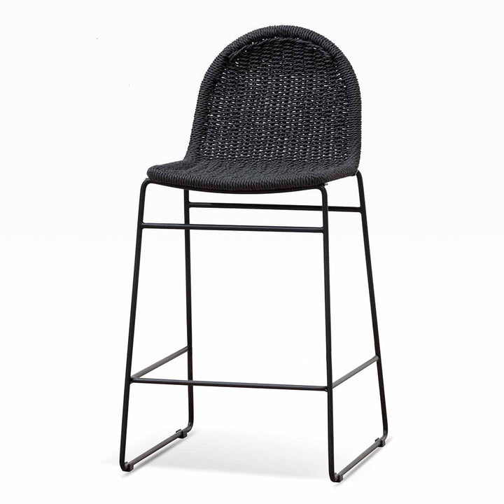 Bellevue 65cm Barstool - Full Black (Set of 2)