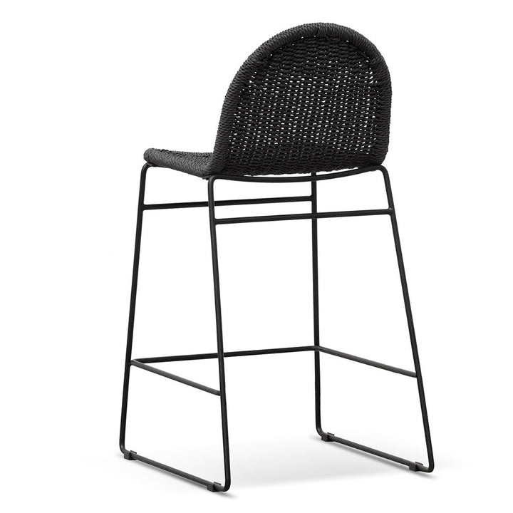 Bellevue 65cm Barstool - Full Black (Set of 2)