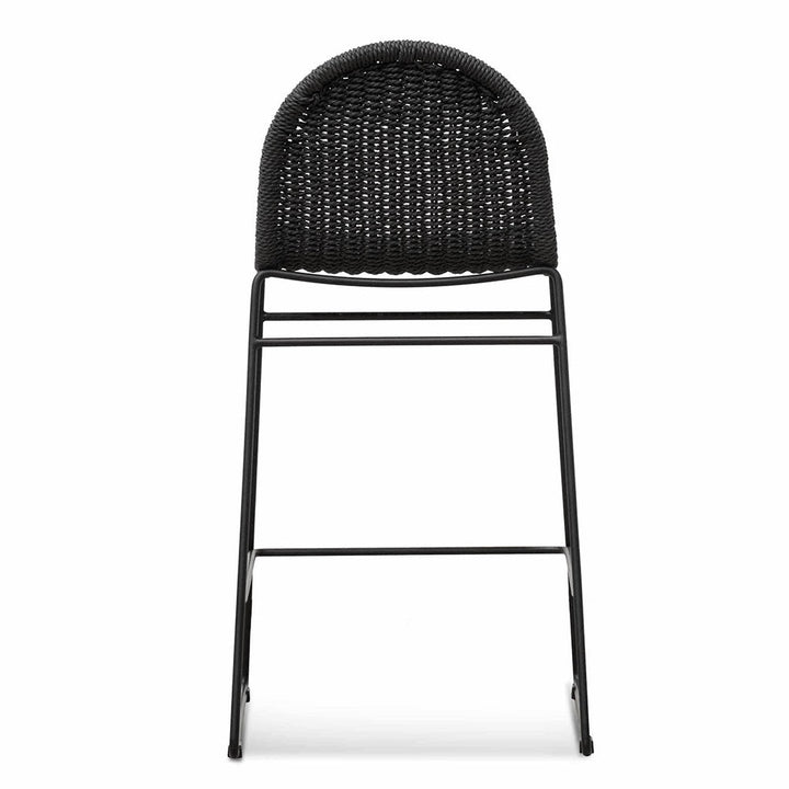 Bellevue 65cm Barstool - Full Black (Set of 2)