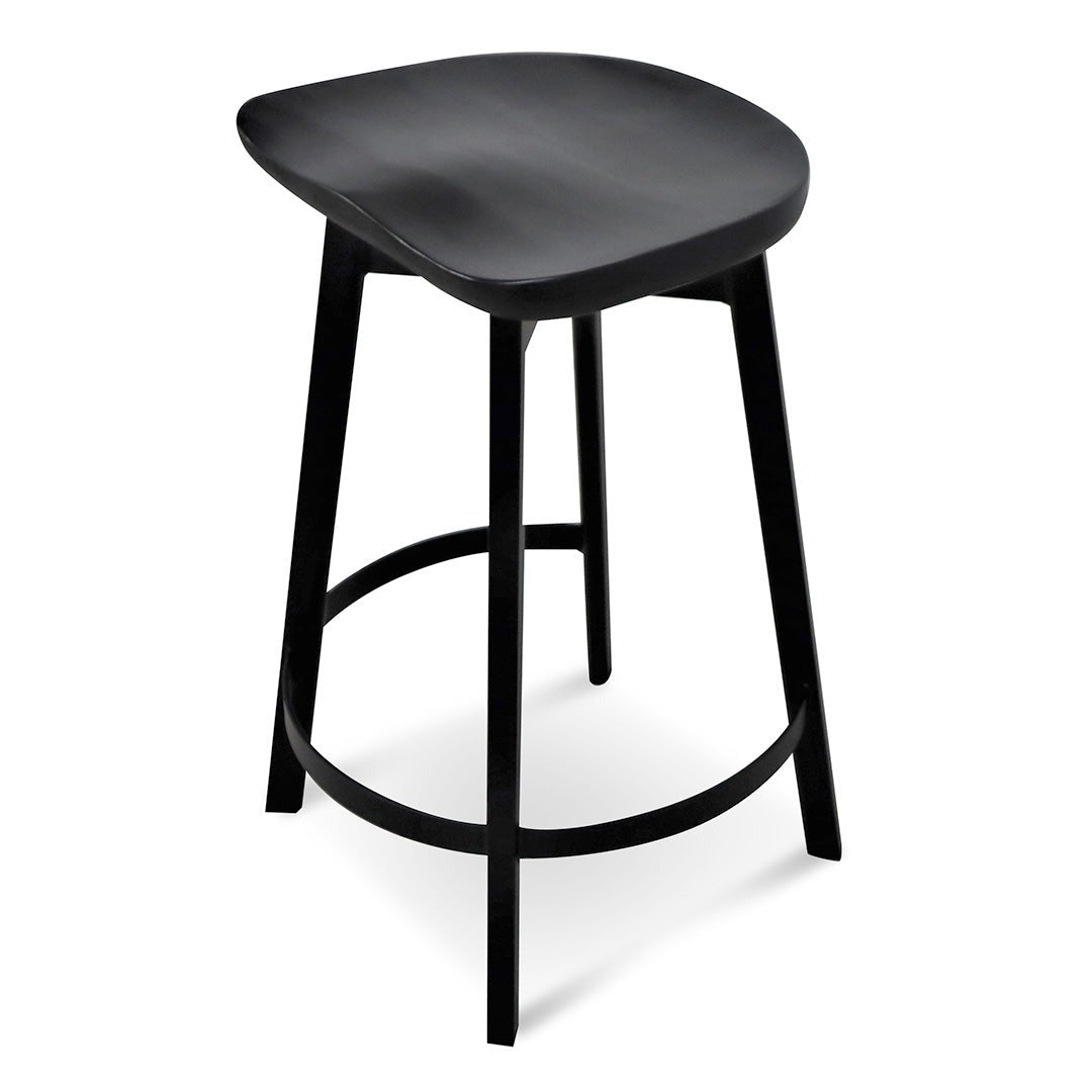 Shelton 65cm Bar Stool - Black