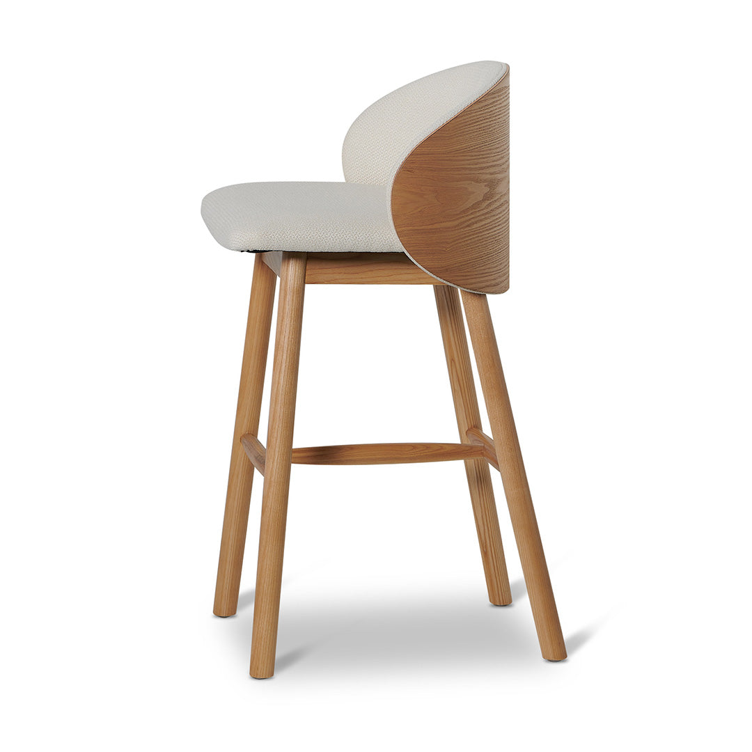 Aubrey 65cm Natural Bar Stool - Beige