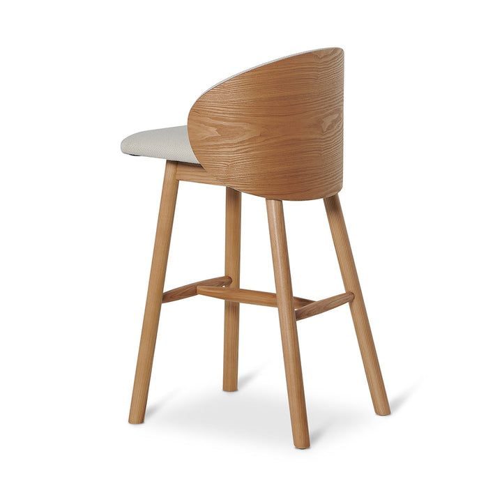 Aubrey 65cm Natural Bar Stool - Beige