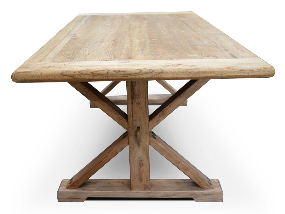 Richmond Dining Table 1.98m - Rustic Natural