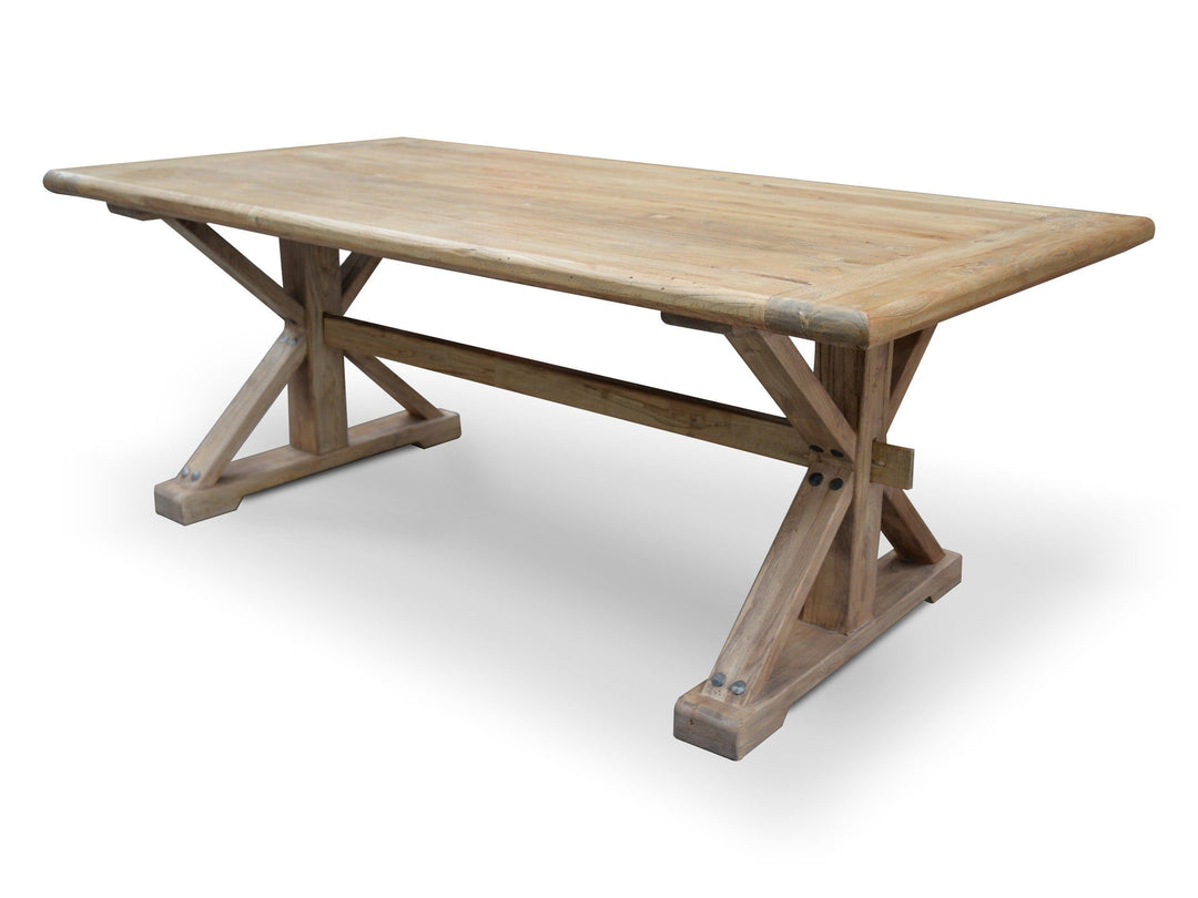 Richmond Dining Table 1.98m - Rustic Natural