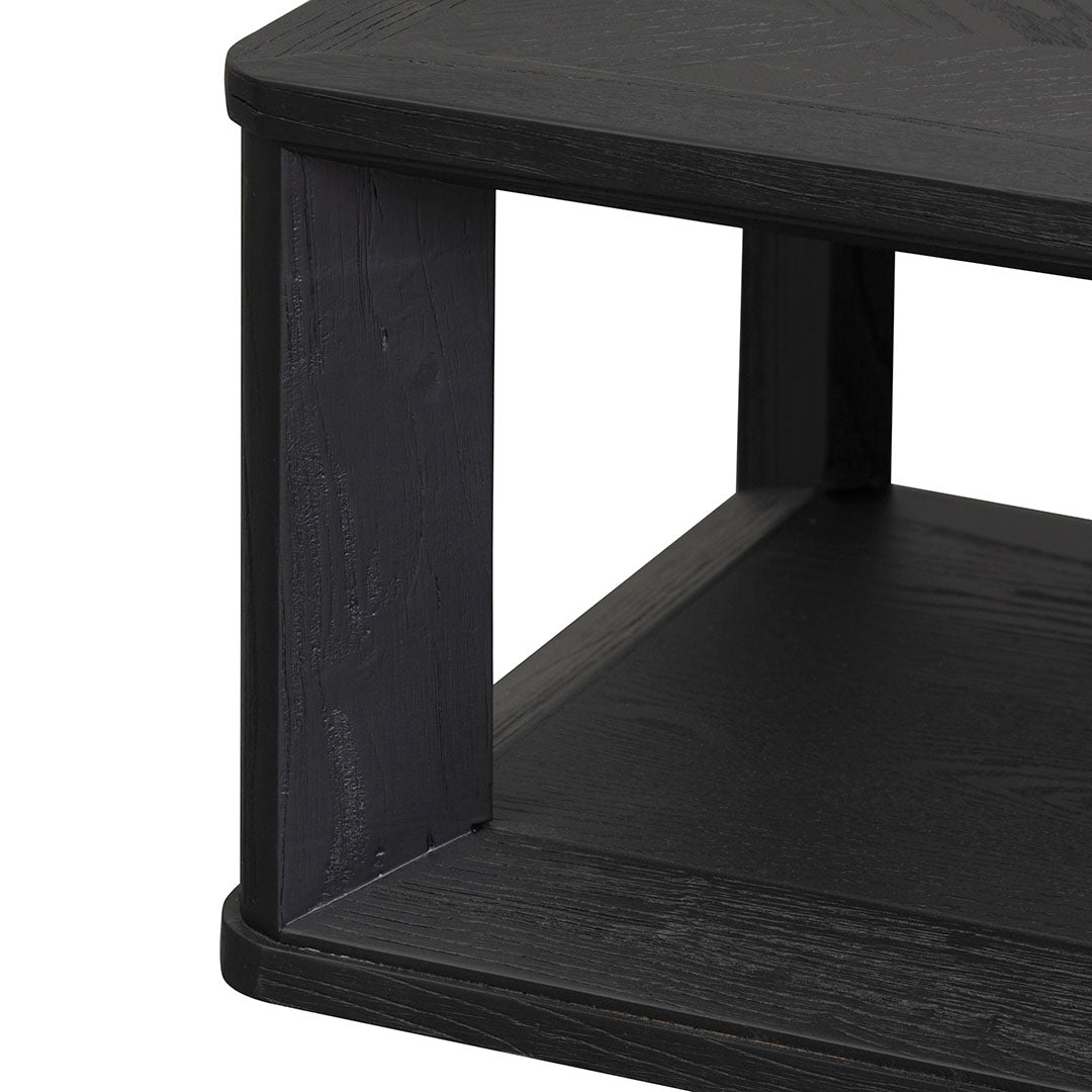 Warren Square Elm Coffee Table - Black