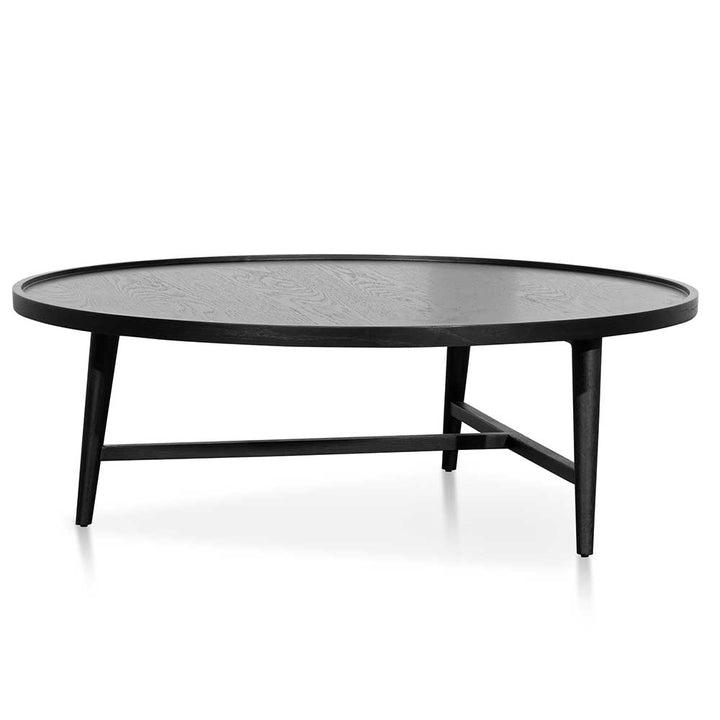 Oxford 1.1m Wooden Round Coffee Table - Black