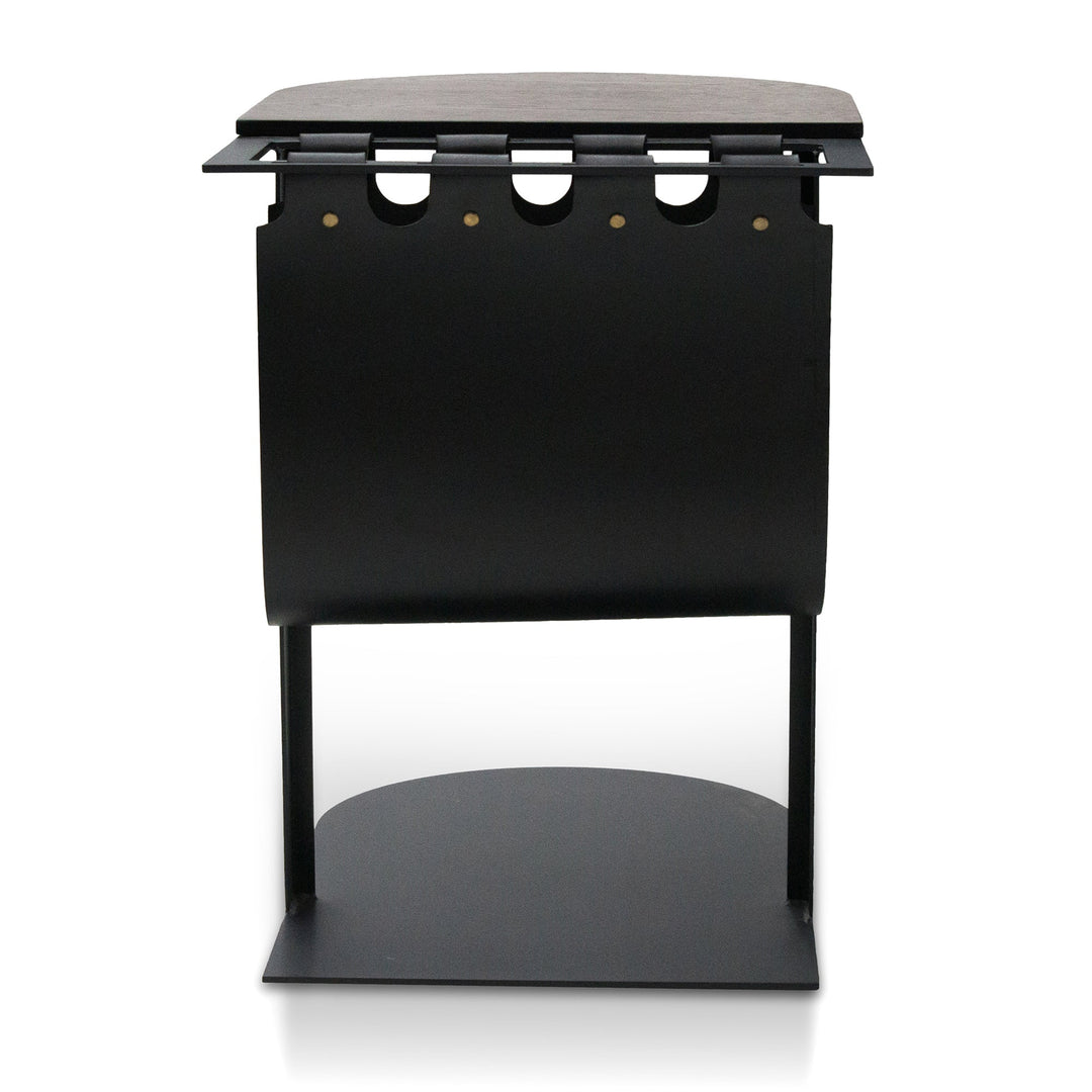 Shelton 55cm Side Table - Full Black