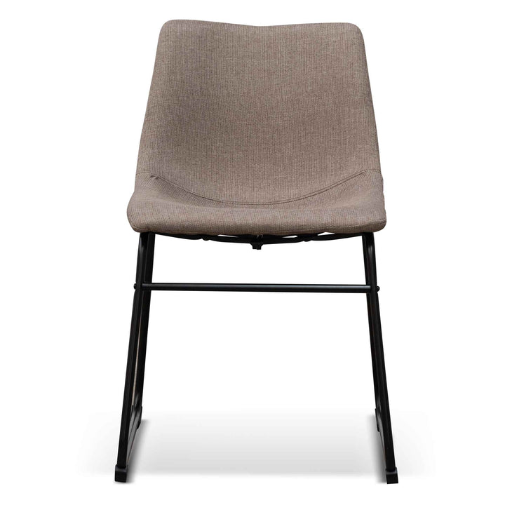 Griffith Fabric Dining Chair - Brown Grey (Set of 2)