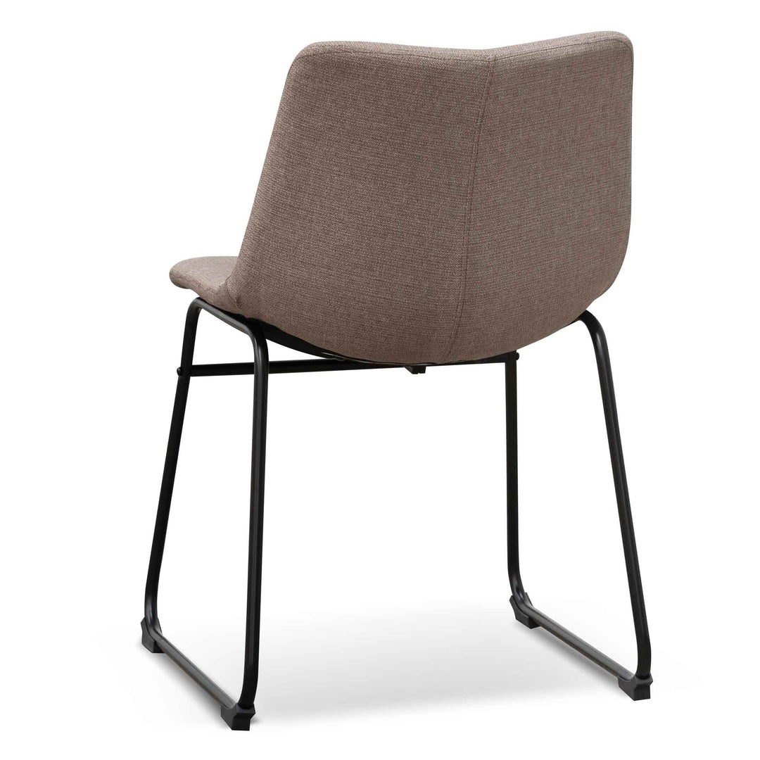 Griffith Fabric Dining Chair - Brown Grey (Set of 2)