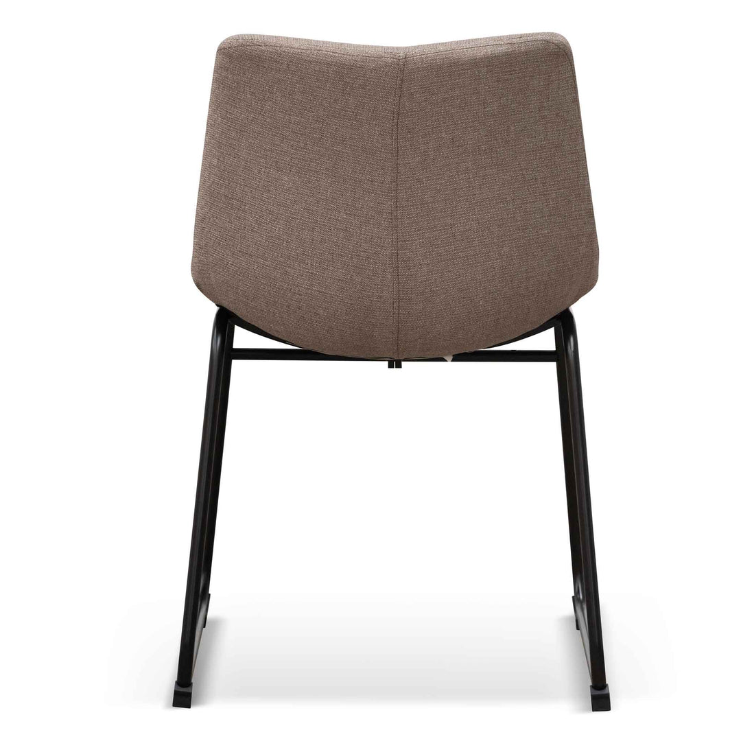 Griffith Fabric Dining Chair - Brown Grey (Set of 2)