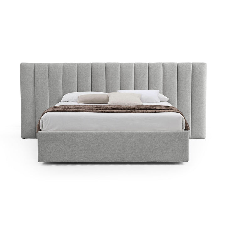 Arabella Wide Base King Bed Frame -  Grey