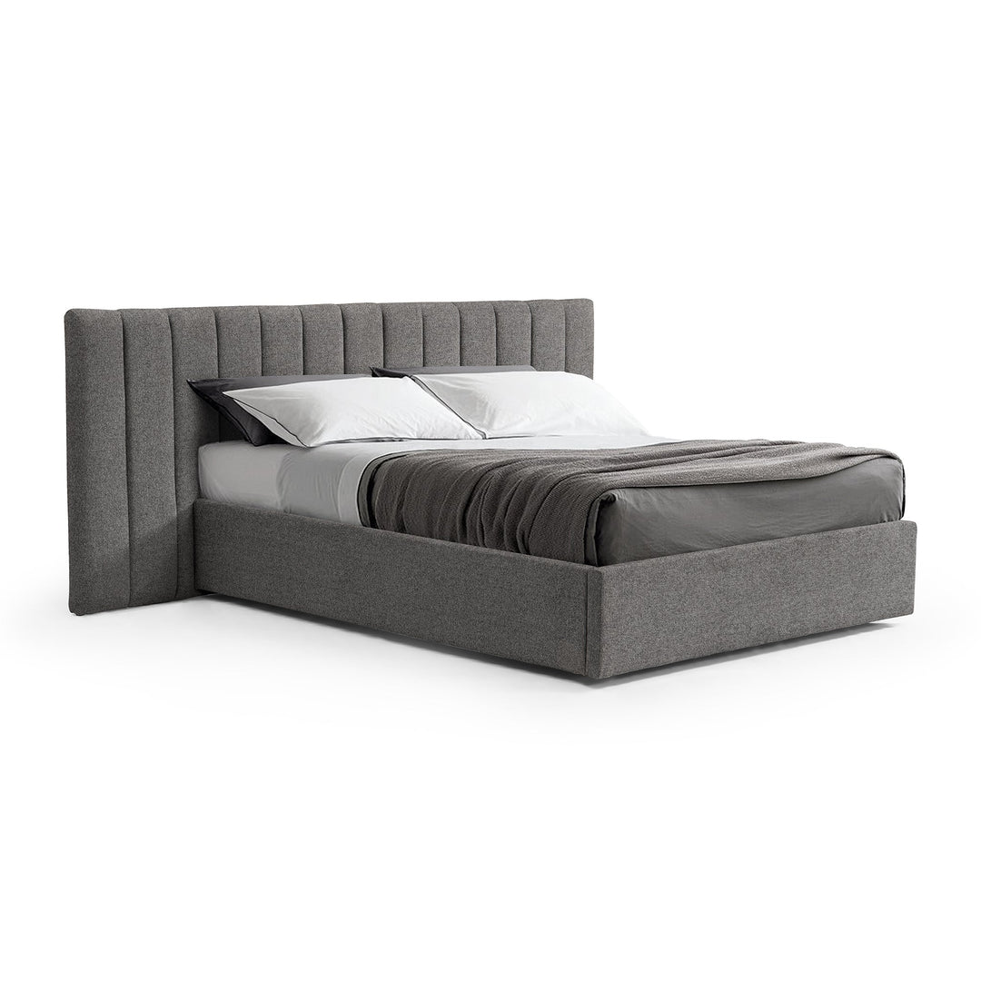 Arabella Wide Base Queen Bed Frame -  Charcoal