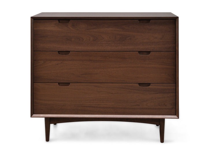 Tunbridge 3 Drawer Chest - Walnut