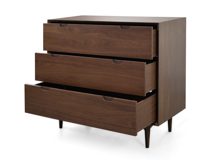 Tunbridge 3 Drawer Chest - Walnut