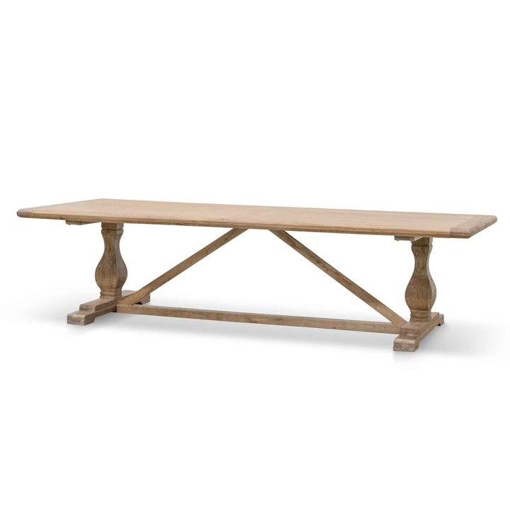 Richmond Dining Table 3m - Rustic Natural - 120cm (W)