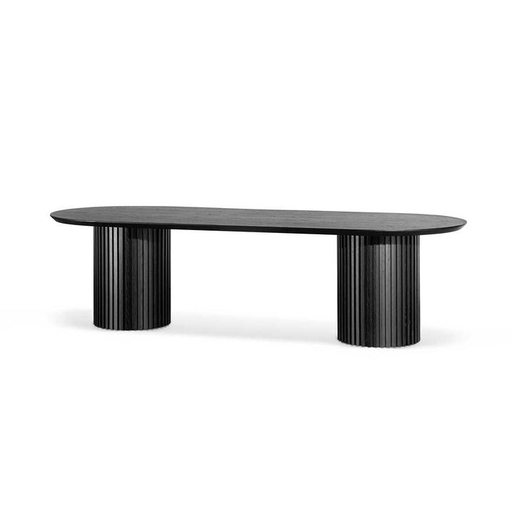 Oxford 2.8m Wooden Dining Table - Black