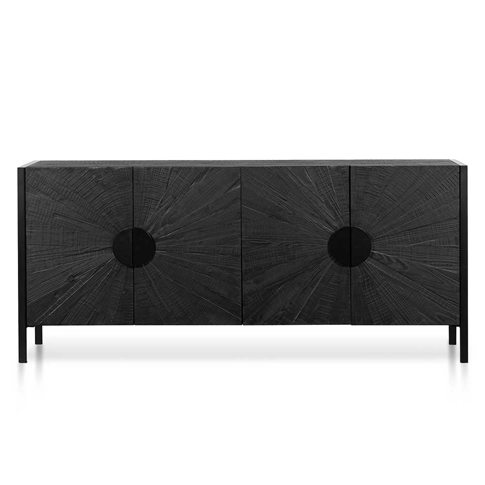 Abbotsford 1.8m Wooden Buffet Unit - Black